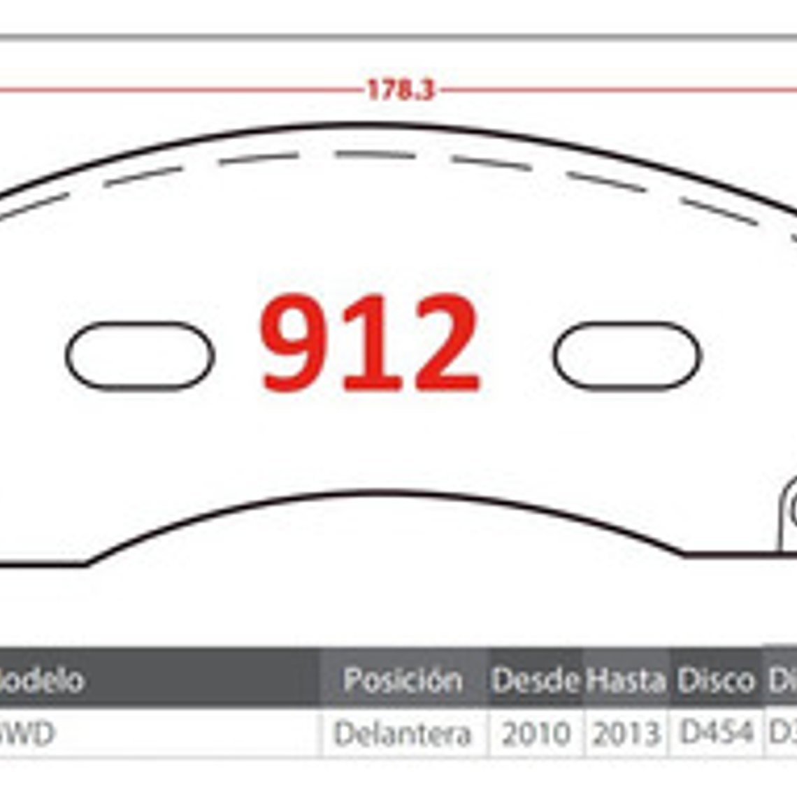 Pastillas De Frenos Delanteras Chevrolet Colorado 2009-2012 3