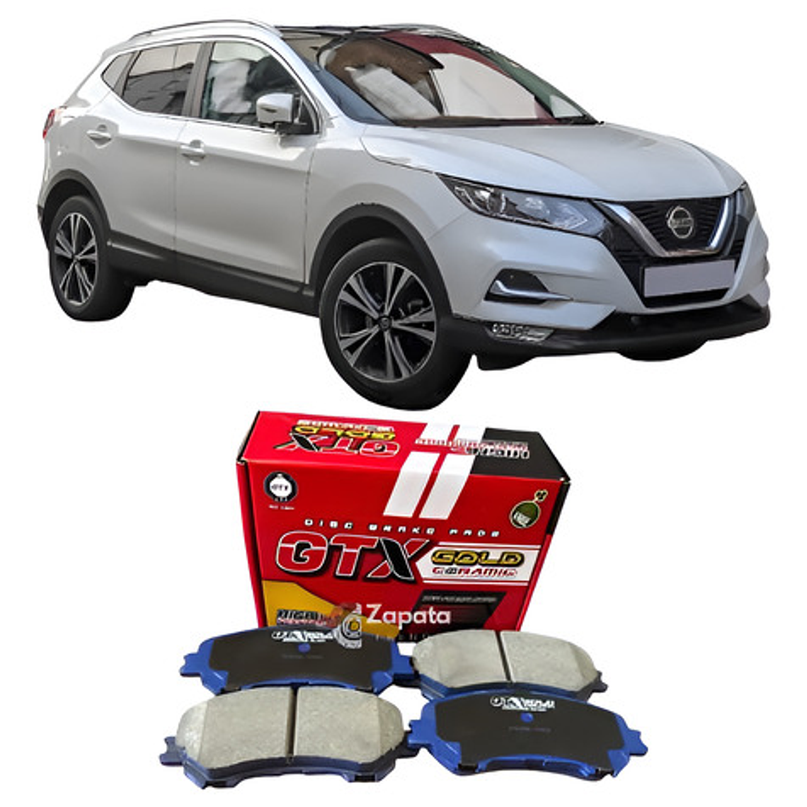 Pastillas Freno Delanteras Cerámica Nissan Qashqai 2015-2020 1