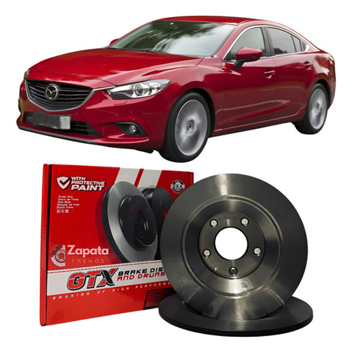 Discos De Freno Traseros Gtx Mazda 6 2011 En Adelante 1