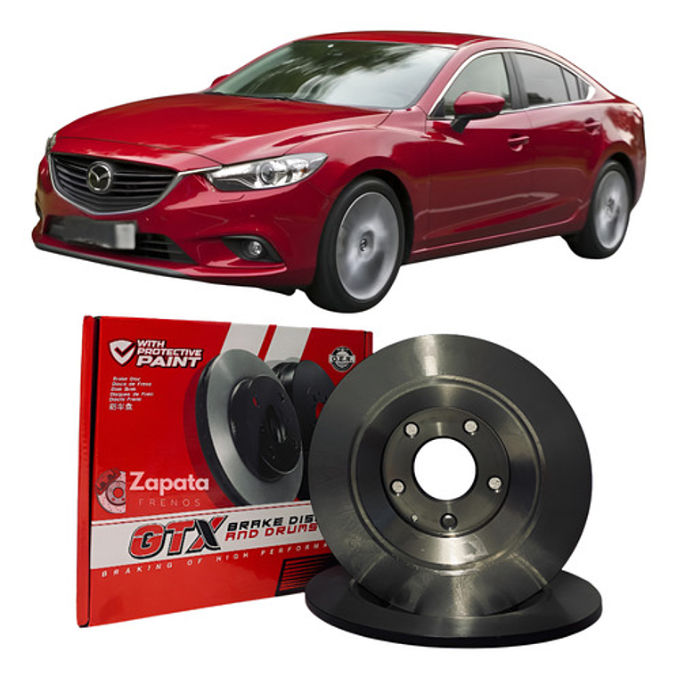 Discos De Freno Traseros Gtx Mazda 6 2011 En Adelante 1