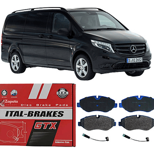  Pastillas Traseras Mb Vito 109 111 114 116 119 2014-2024