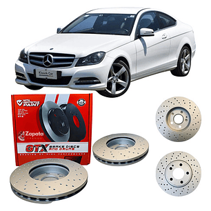 Discos Freno Delanteros Para Mercedes Benz C180 - 200 W204