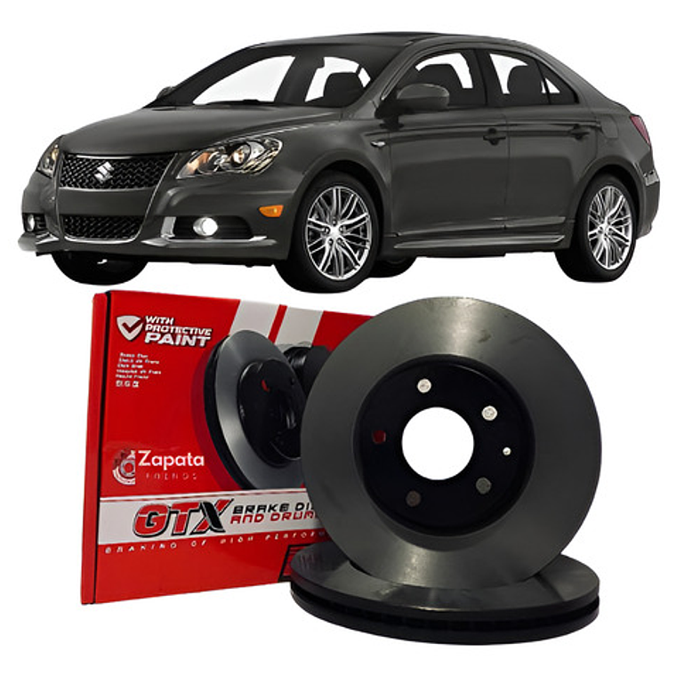 Discos Freno Delanteros Gtx Suzuki Kizashi 2010+ 1