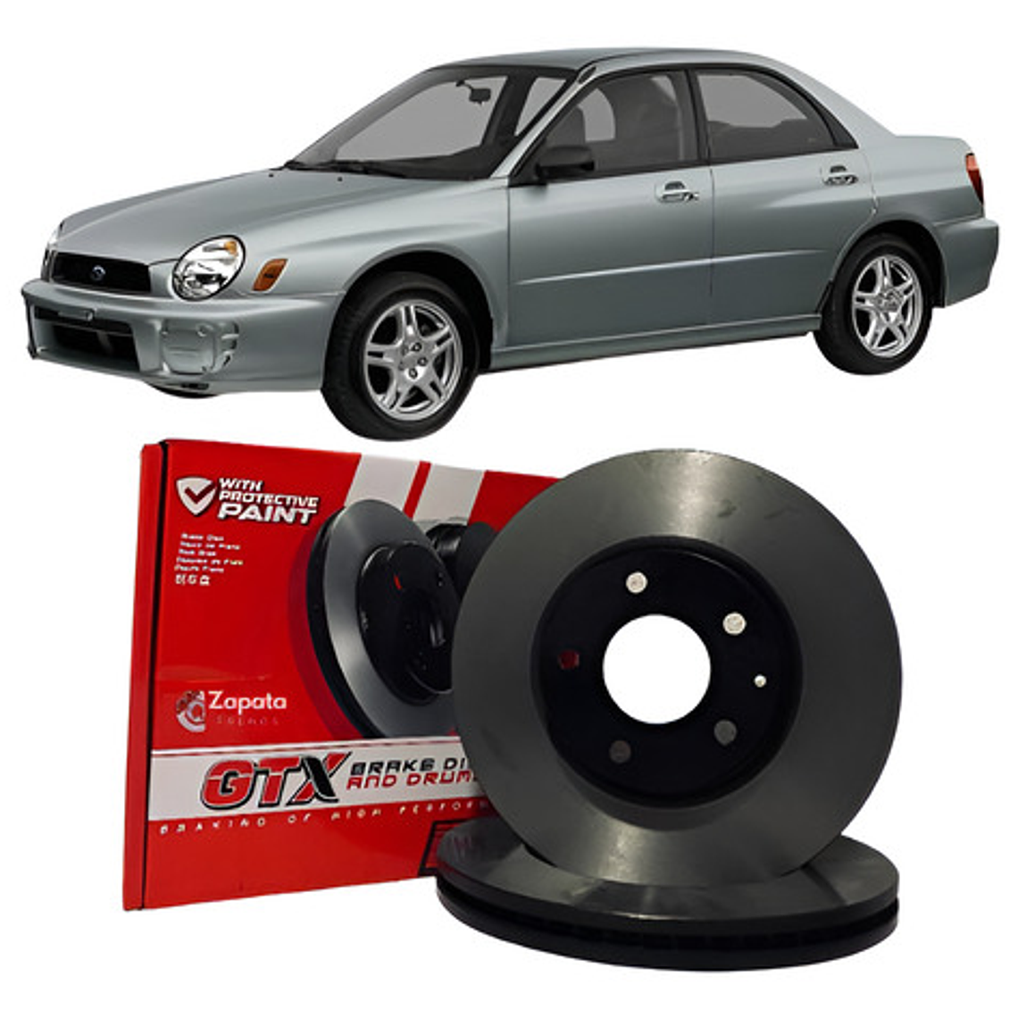 Discos De Freno Delanteros Subaru Impreza 2001-2017 Gtx/par 1