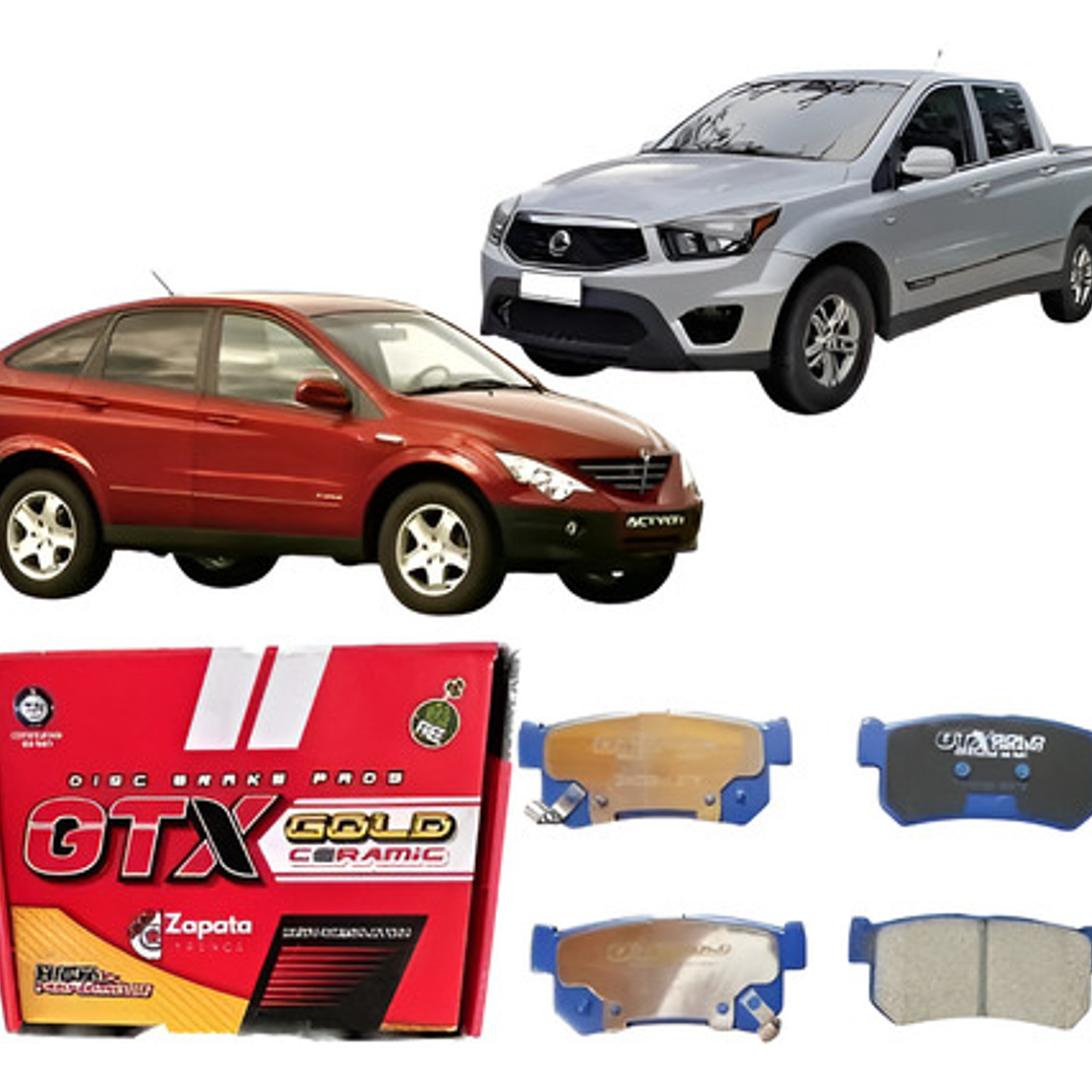 Pastillas Freno Traseras Cerámica Ssangyong Actyon 2006+ 1