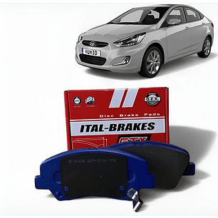 Pastillas Freno Delanteras Gtx Para Hyundai Accent Rb