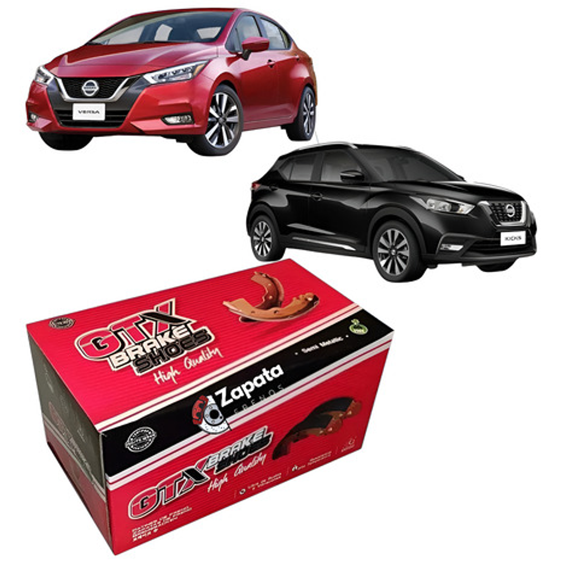Balatas De Freno Gtx Para Nissan Kicks - Versa 2016+ 1
