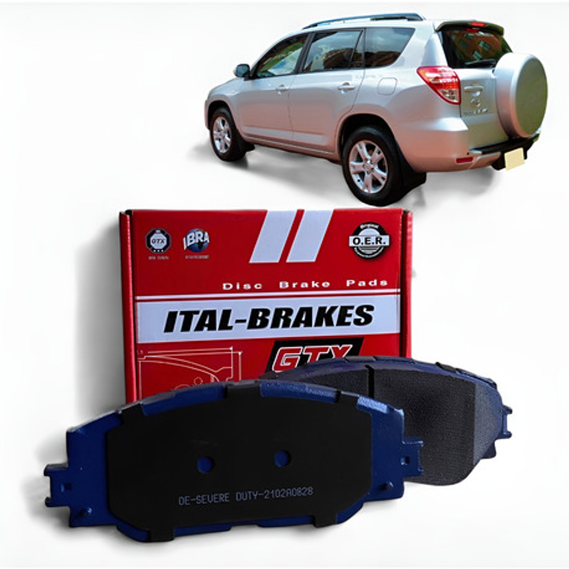 Pastillas Freno Delanteras Gtx Para Toyota Rav4 2005-2014 1