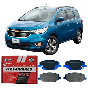 Pastillas Freno Delanteras Gtx Para Chevrolet Spin 2017+