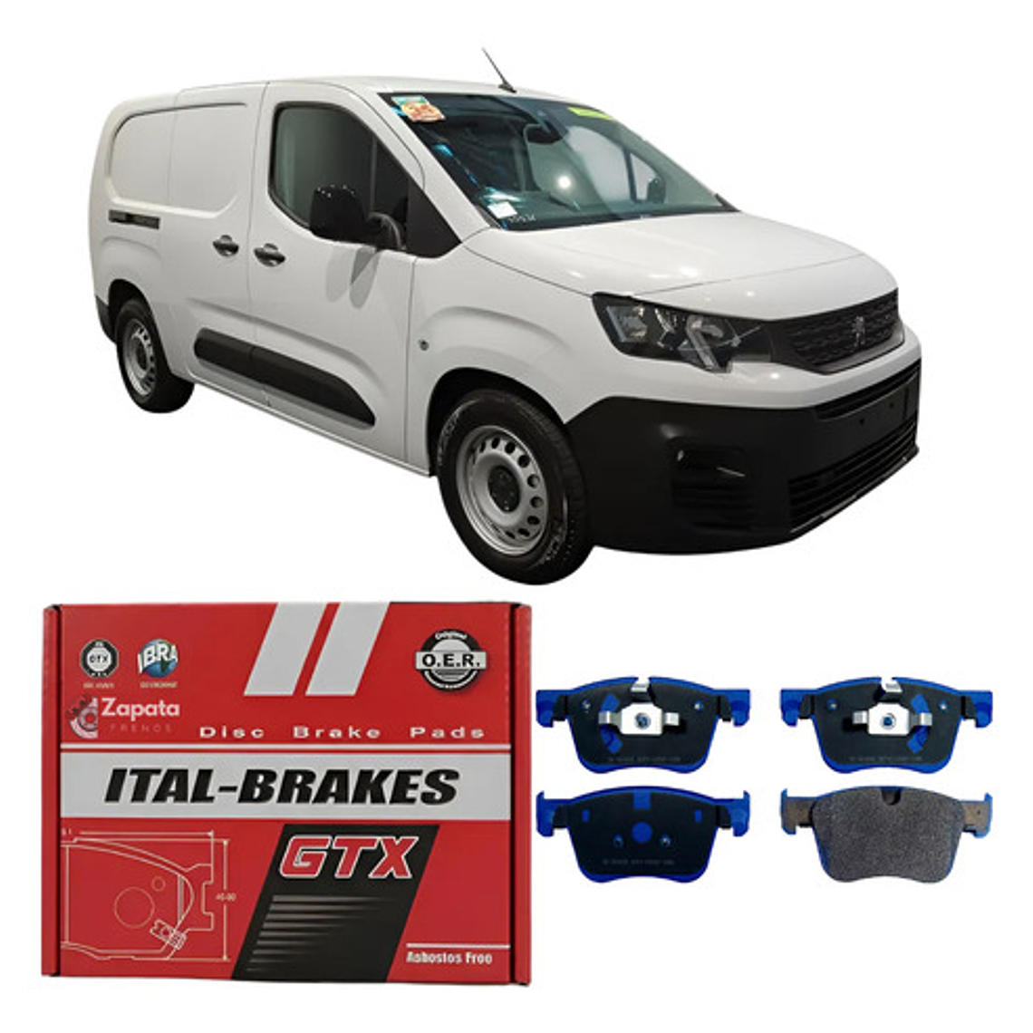 Pastillas De Freno Delanteras Peugeot Partner 2019 K9 - 1