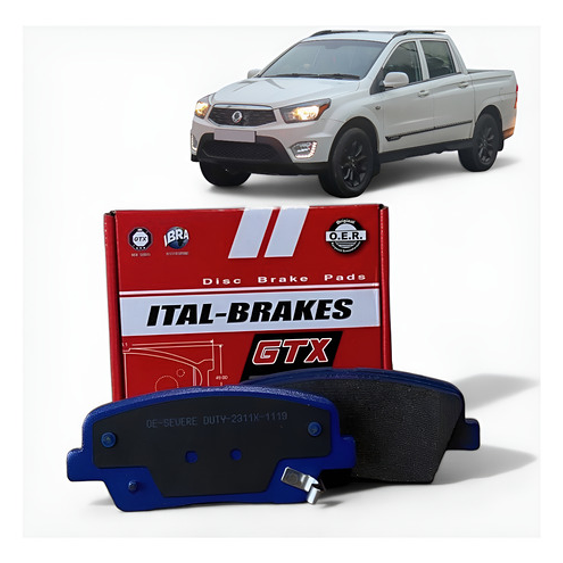Pastillas Freno Traseras Gtx Ssangyong Musso 17- 1