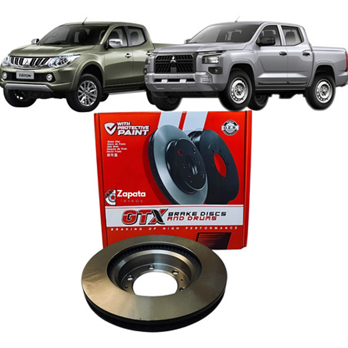 Discos De Freno Delanteros Gtx Mitsubishi L200 2006 - 1