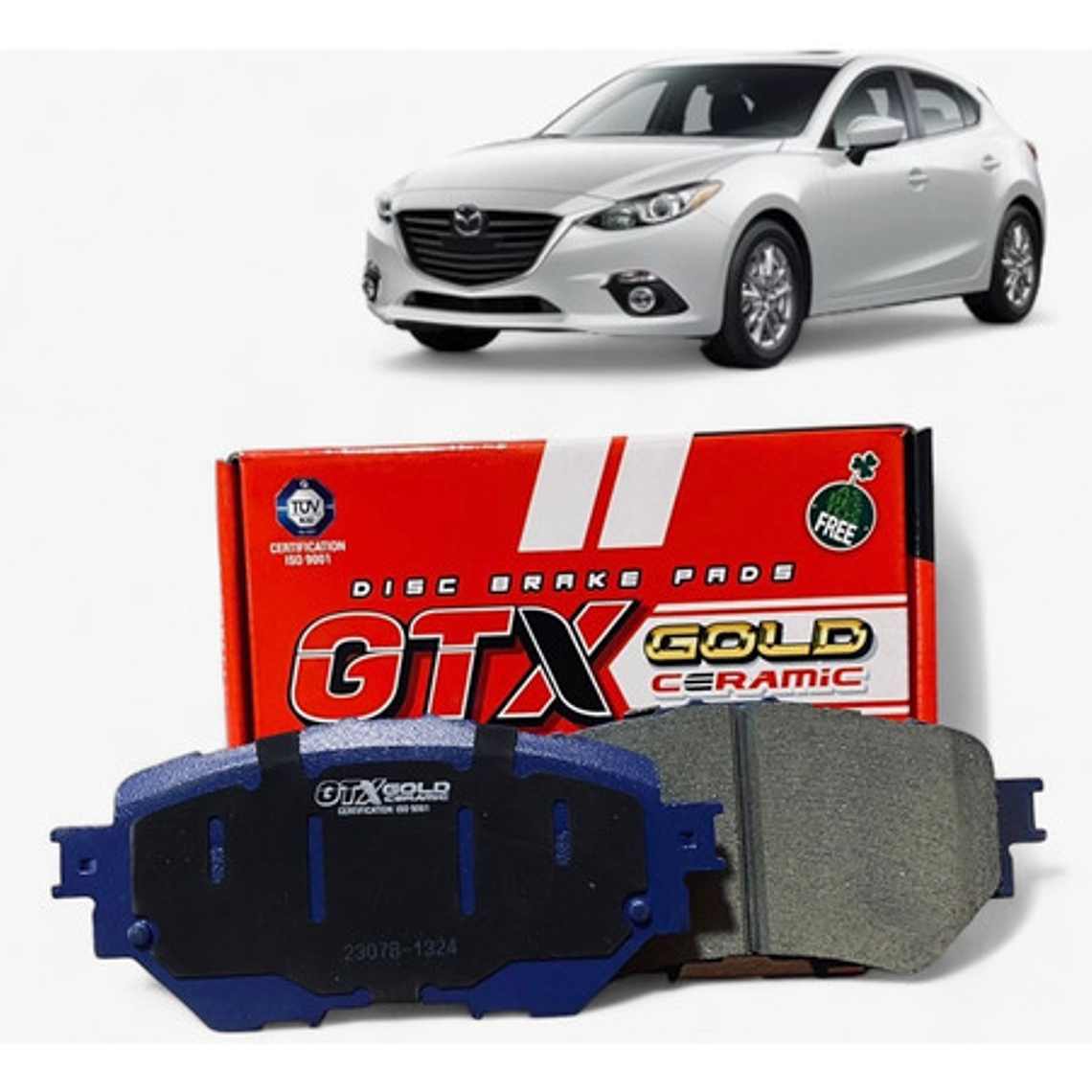 Pastillas De Freno Delanteras Ceramicas Mazda 3 2014-2016 1