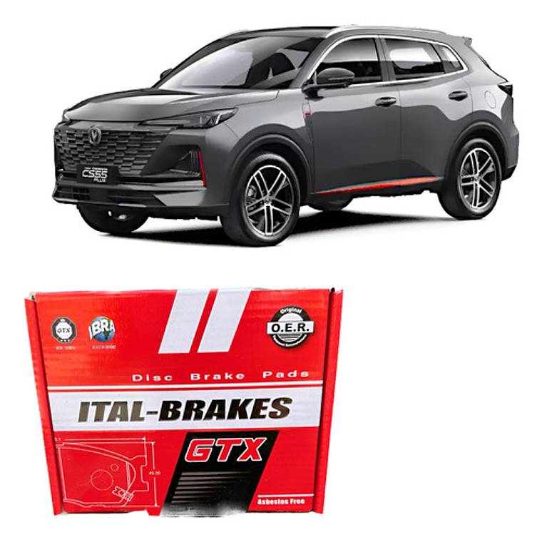 Pastillas Freno Traseras Gtx Changan Cs55 2020+ 1