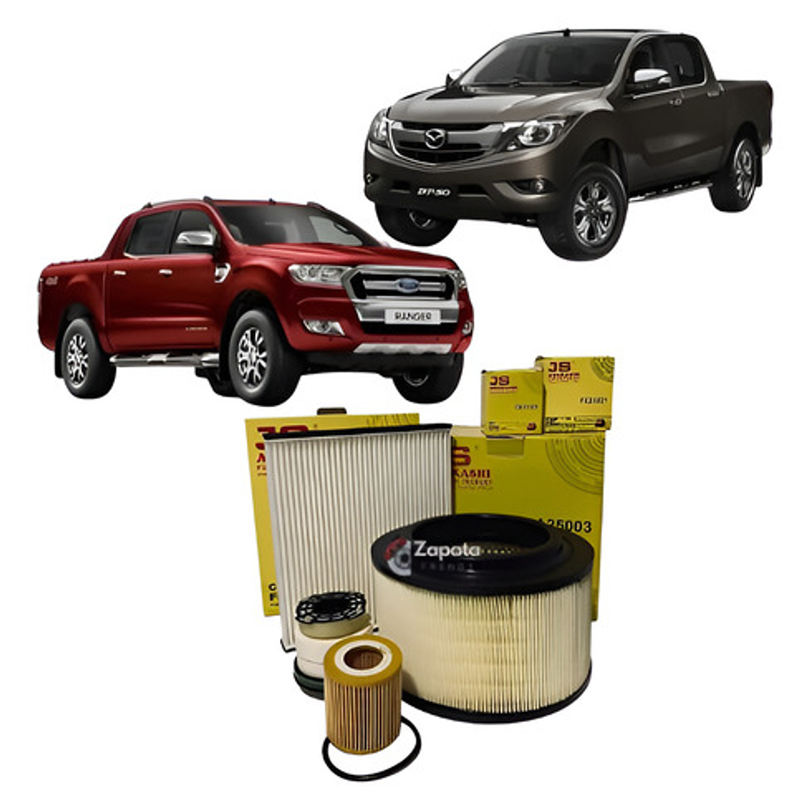 Kit De Filtros Mazda Bt50 Y Ford Ranger Año 2015 En Adelante 1