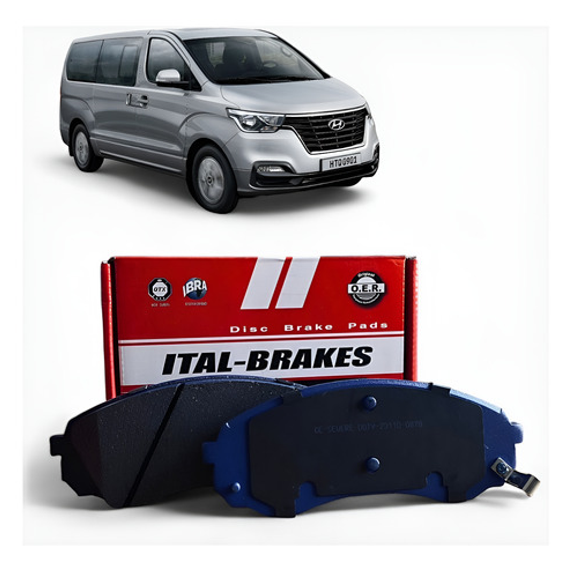 Pastillas Freno Delanteras Gtx Hyundai H1 2.5 Año 2007+ 1