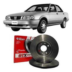 Discos De Freno Delanteros Gtx Para Nissan V16 Solidos