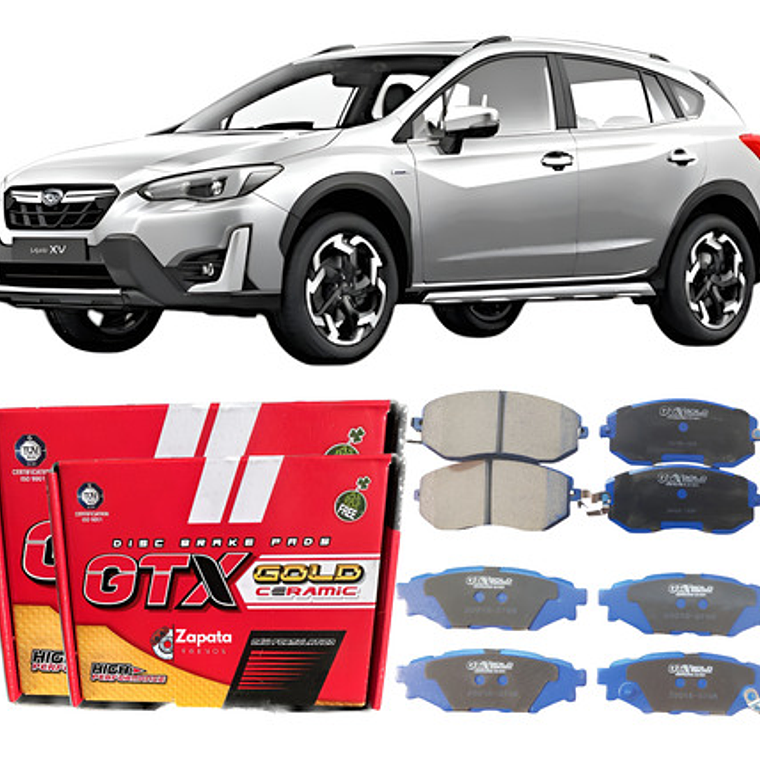 Pastillas De Frenos Del +tras Cerámica - Subaru Xv 2012-2018 1