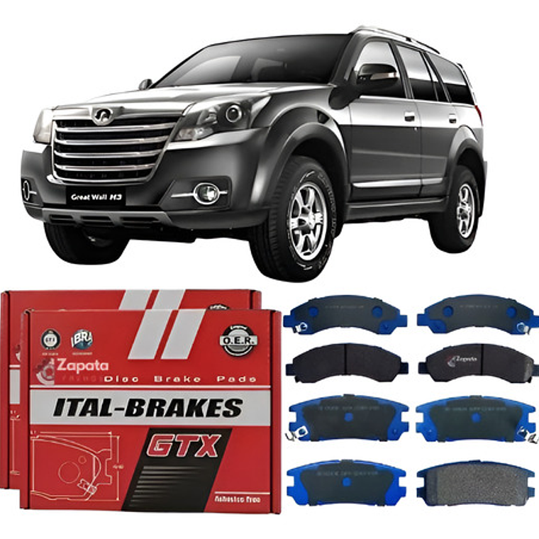 Great Wall Haval H3 Kit Pastillas Traseras Y Delanteras 1