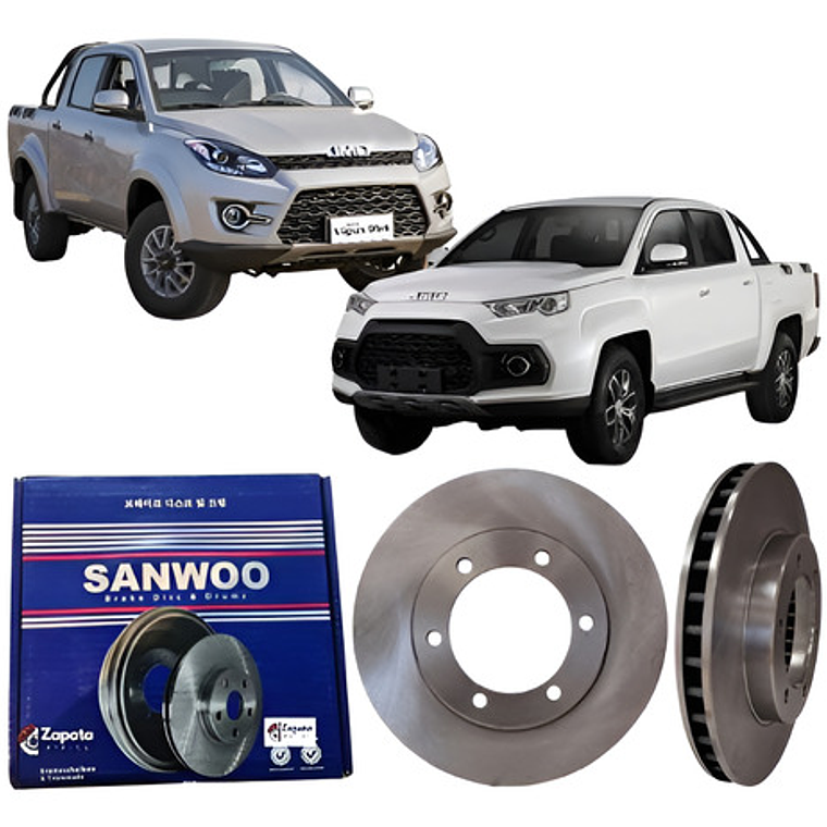 Discos Freno Delanteros Sanwoo Para Jmc Vigus 2021+ 1