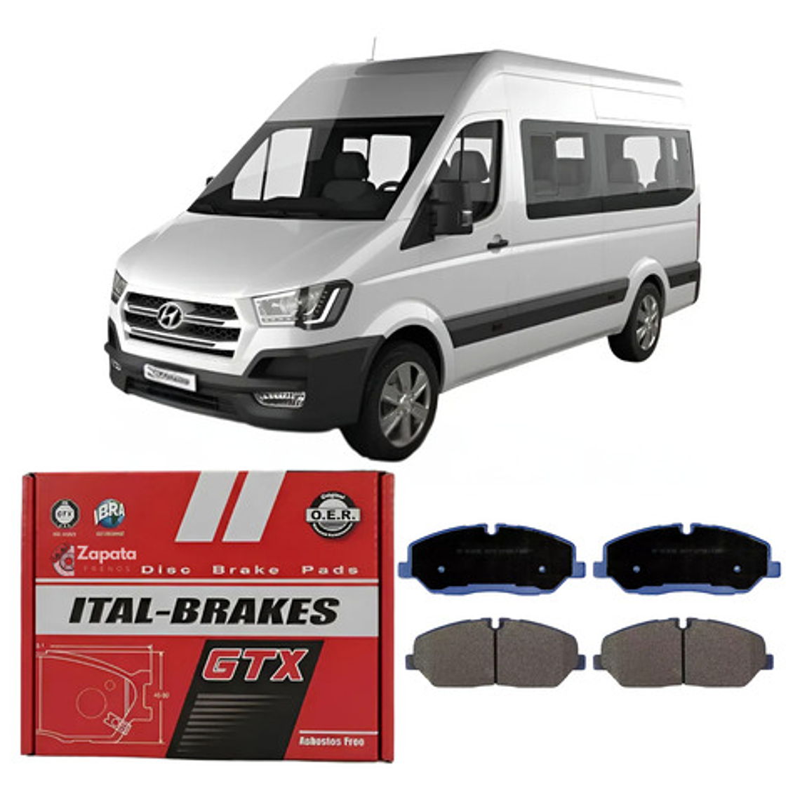 Pastillas Freno Delanteras - Hyundai Solati H350 2017-2022 1