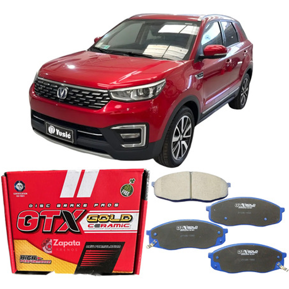 Pastillas Freno Delanteras Gtx Cerámica Changan Cs55 2020+ 1