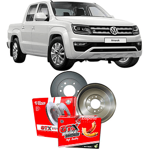Tambores + Balatas De Freno Gtx Para Volkswagen Amarok 2.0