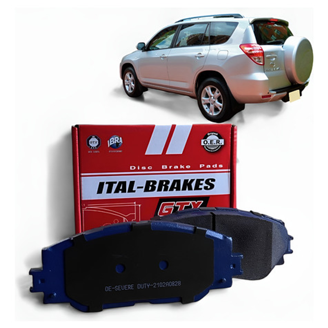 Pastillas Freno Del + Tra Gtx - Toyota Rav4 2006-2012 1