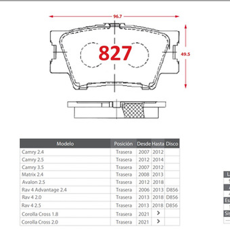 Pastillas Freno Del + Tra Gtx - Toyota Rav4 2006-2012 3