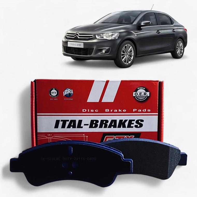 Discos De Freno Gtx Delanteros + Pastillas Citroen C-elysee 3