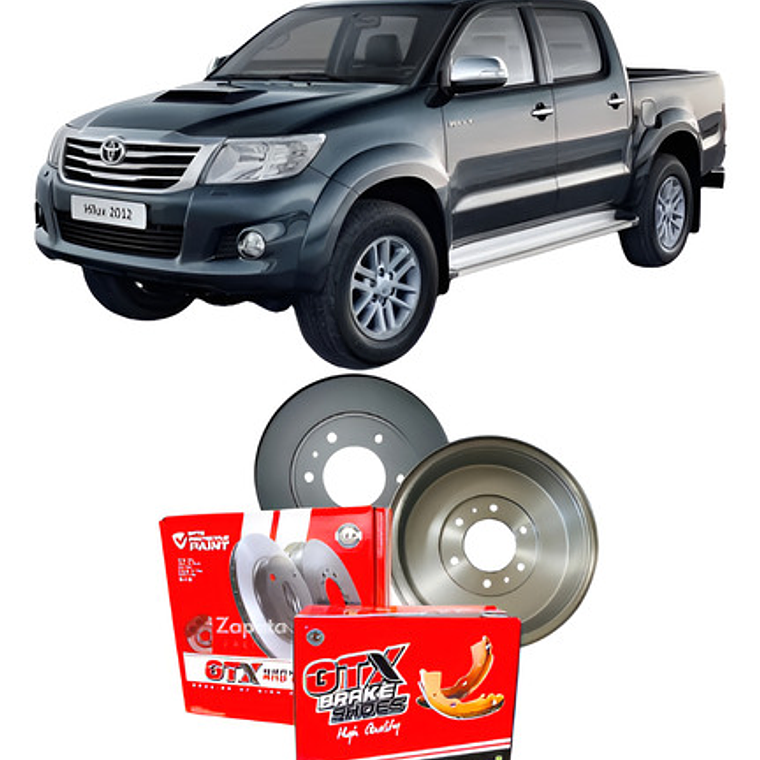 Tambores + Balatas De Freno Toyota Hilux 2005-2018 1