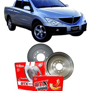 Tambores + Balatas De Freno Traseros Ssangyong Actyon 2.0