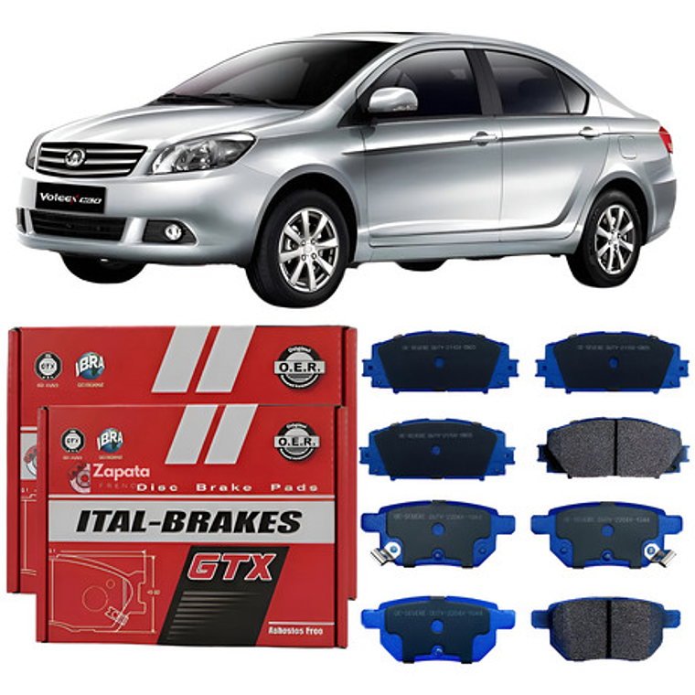 Pastillas Freno Del + Tra Great Wall Voleex C10 C20 C30 1.5 1