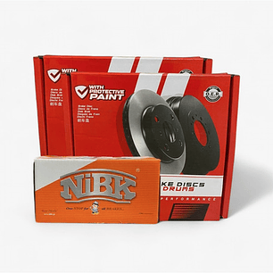 Discos Y Pastillas Freno Trasera Nibk Ssangyong Actyon 2006+
