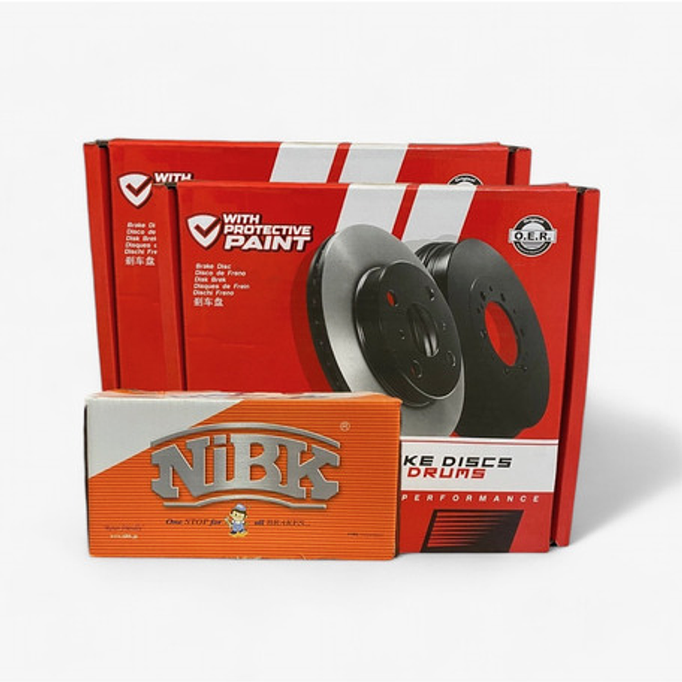 Discos Y Pastillas Freno Trasera Nibk Ssangyong Actyon 2006+ 1