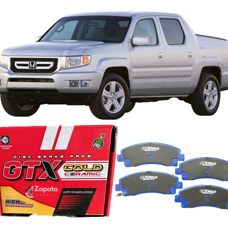 Pastillas De Freno Delanteras Cerámica Honda Ridgeline 2005- 1