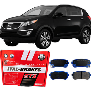 Pastillas Freno Traseras Gtx - Kia Sportage 2011-2016