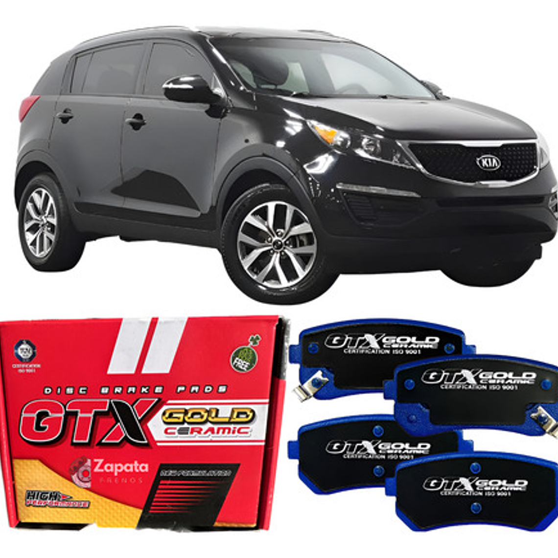 Pastillas Freno Traseras Cerámica Kia Sportage 2011-2016 1