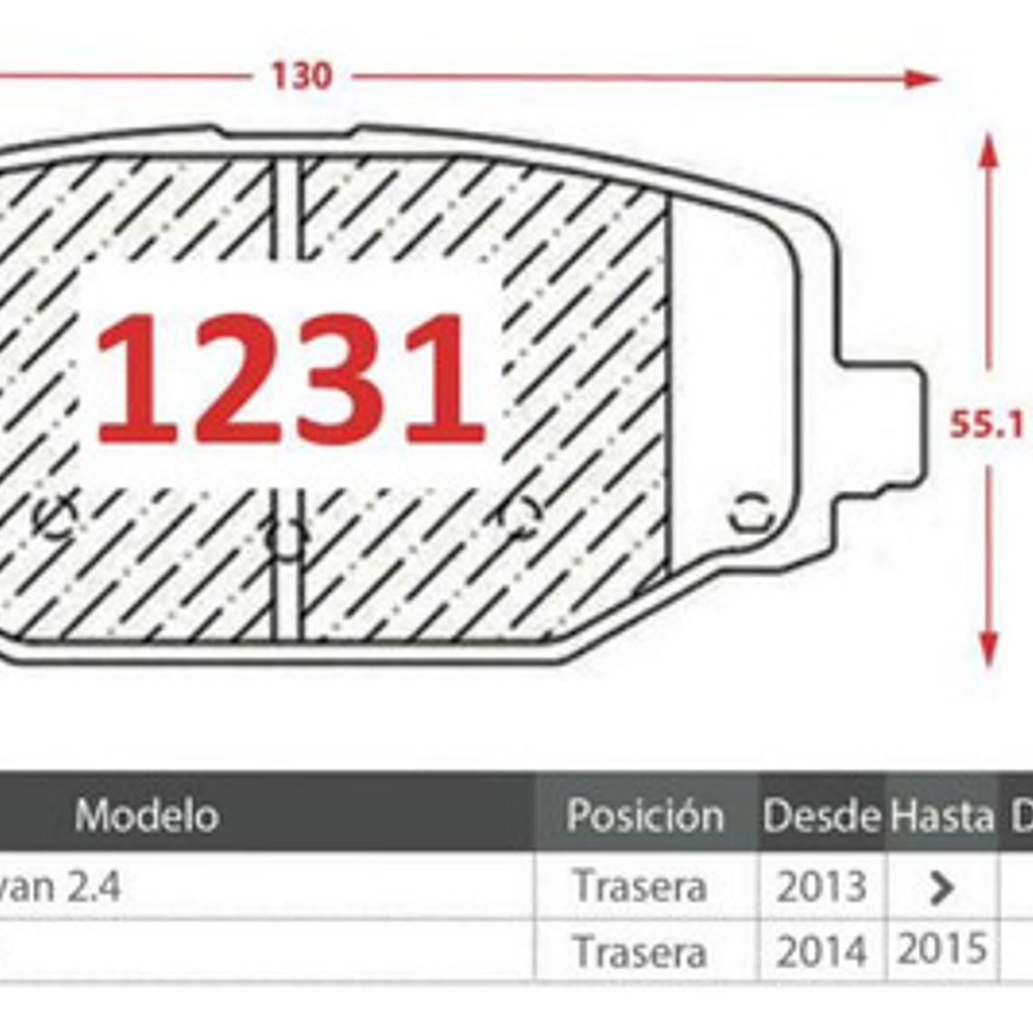 Pastillas Freno Traseras Gtx Dodge Journey 2013 En Adelant 3
