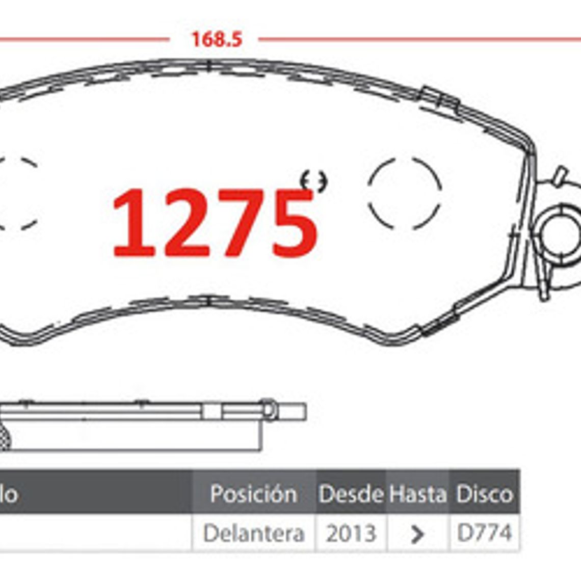 Pastillas Freno Delanteras Maxus V-80 2.5 Marca Gtx 2