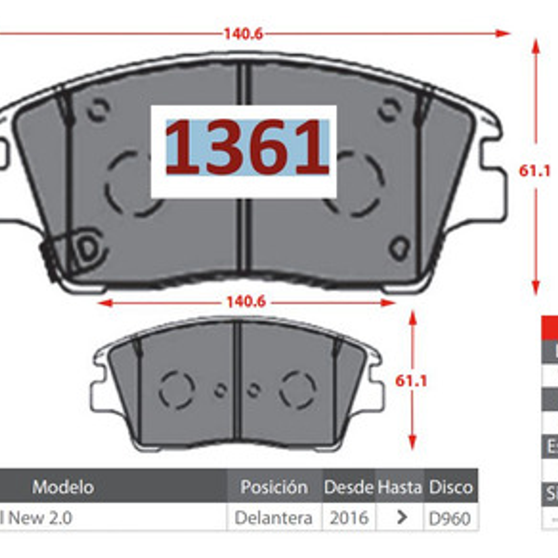 Pastillas Freno Delanteras Gtx - Kia Sportage 2016-2021 3