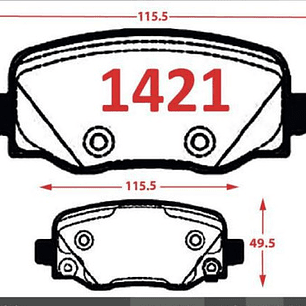 Pastillas De Frenos Traseras Gtx Jeep Renegade 2016 +