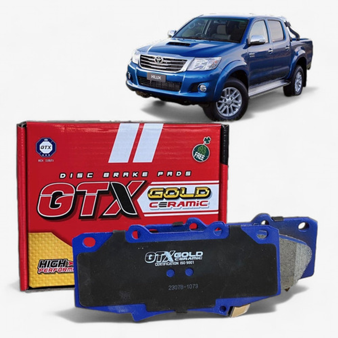 Discos + Pastillas Delanteras Cerámica Toyota Hilux 09-15 4