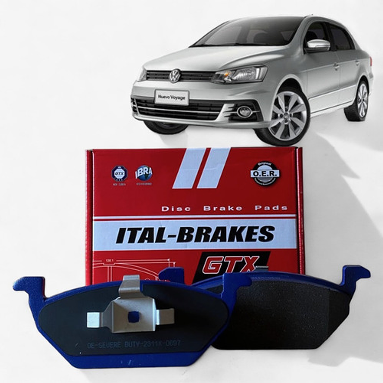 Discos Freno Delanteros + Pastillas Volkswagen Voyage 2016+ 4