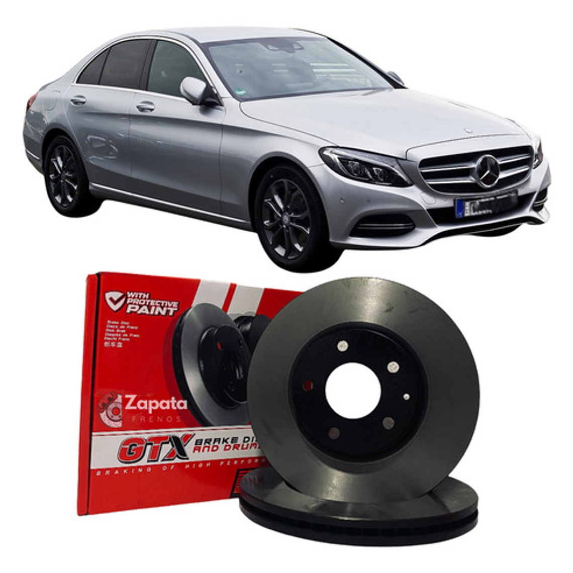 Discos Freno Delanteros Mercedes Benz C180 W205 2012-2020 1