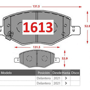 Pastillas Freno Delanteras Cerámica - Changan Alsvin 2021 +