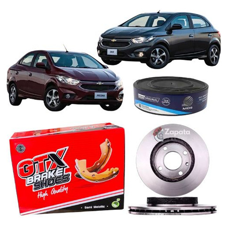 Tambores Freno (par) + Balatas Chevrolet Onix - Prisma 2017+ 1