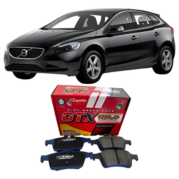 Pastillas De Frenos Traseras Cerámica Volvo V-40 2006-2019 1