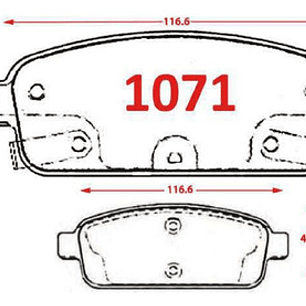 Pastillas Freno Traseras Gtx Chevrolet Tracker 2013-2017