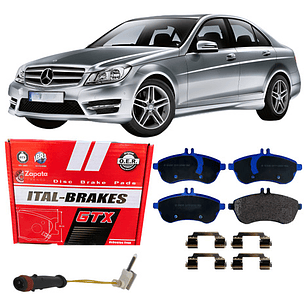 Pastillas Frenos Delanteras Gtx Mercedes Benz C180 W204